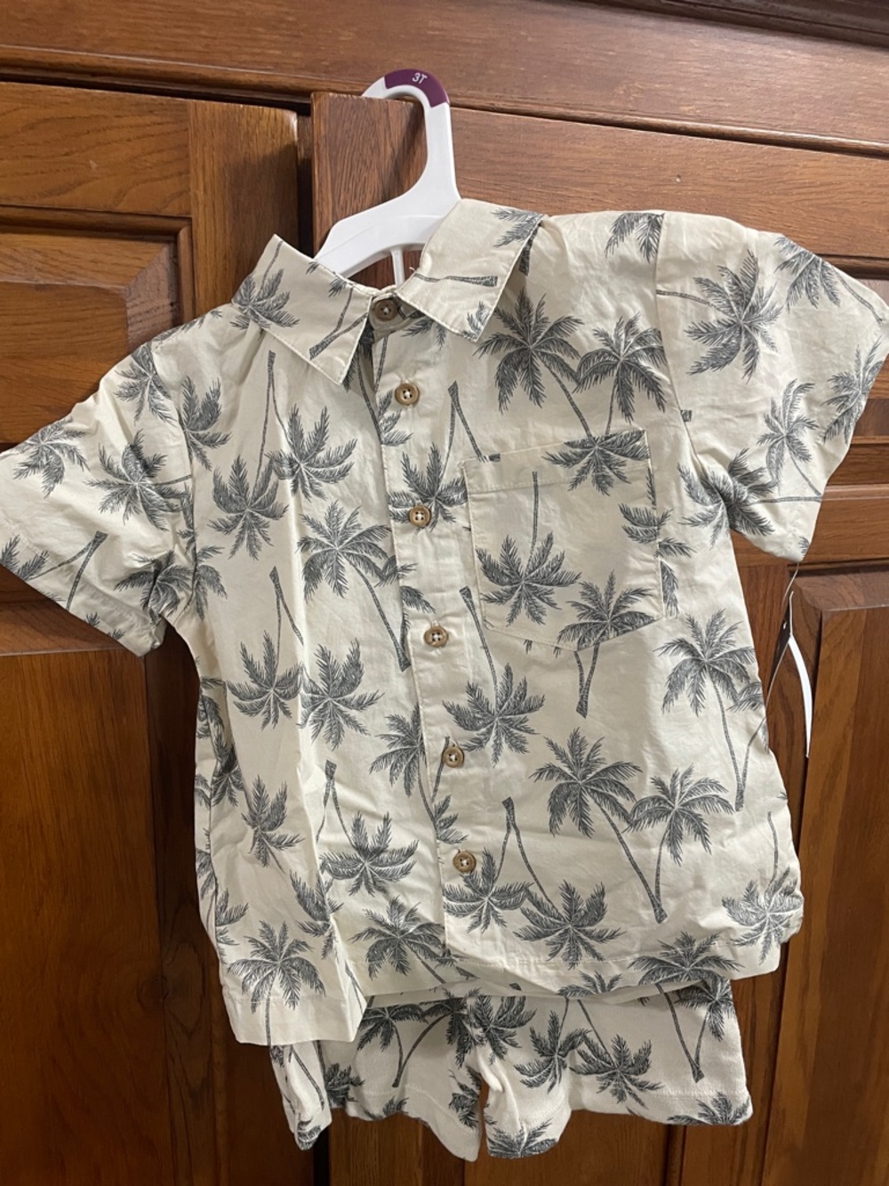 Grayson mini 2 pc palm design boys set NWT Sz.3T